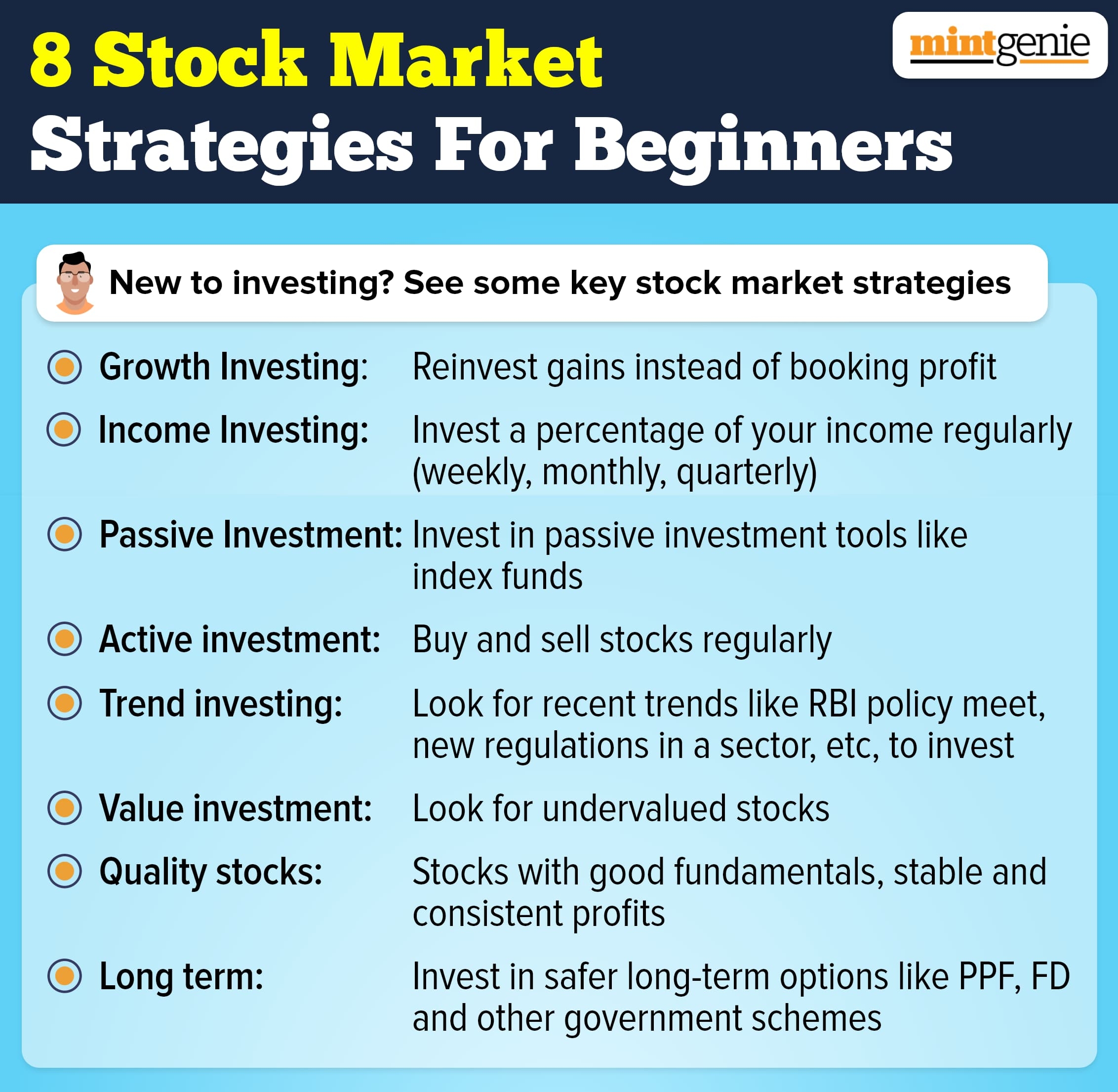 Stock market strategies for beginners
