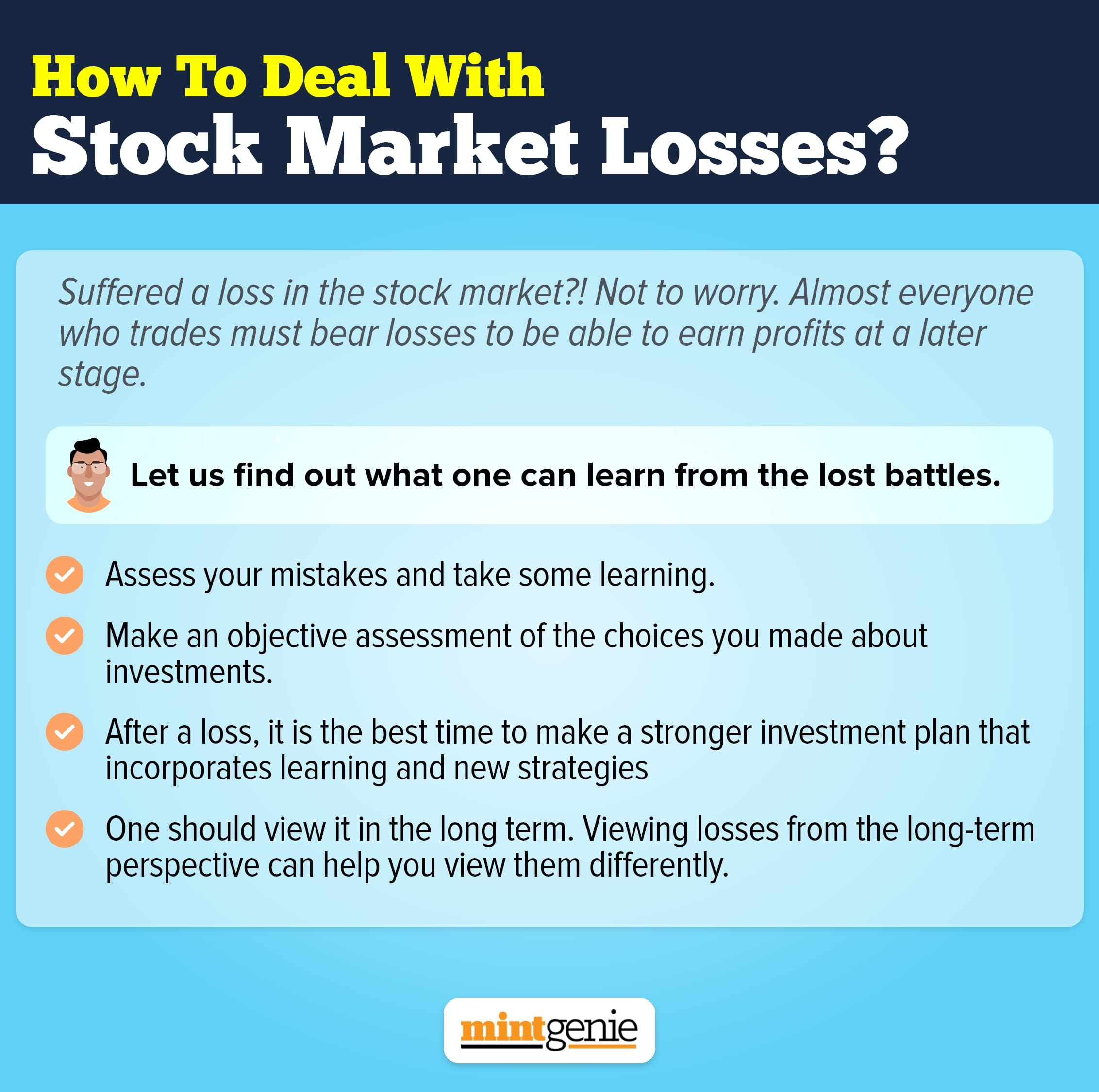 How to deal with the stock market losses?
