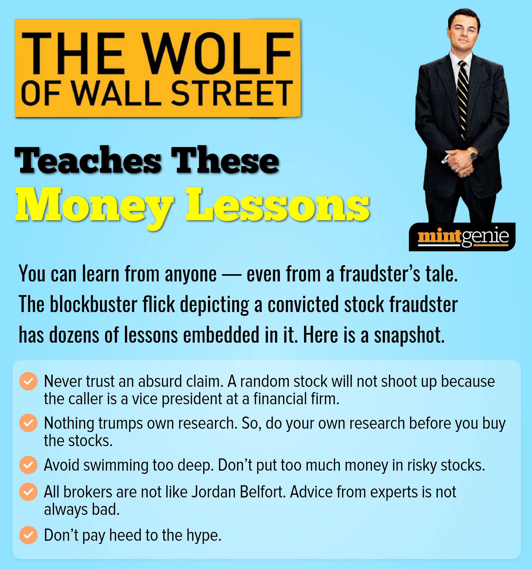 The Wolf of Wall Street teaches these money lessons.&nbsp;