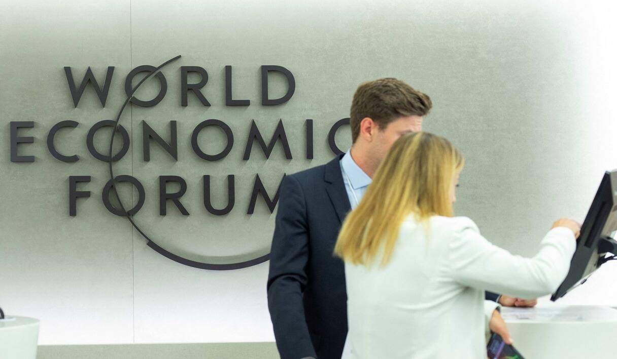 Big crypto names with lounges &amp; advertisements of Polkadot, GBBC, Securrency and Casper Labs were common at Davos this time. Photo: Reuters