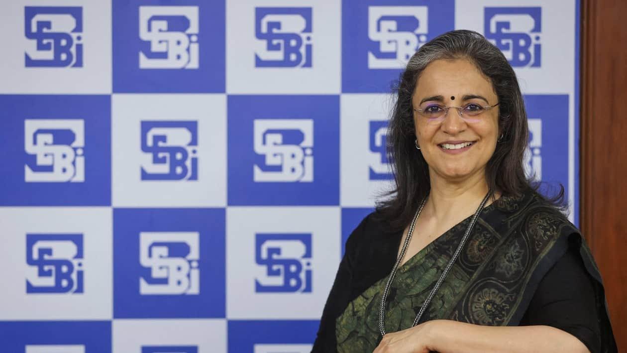Madhabi Puri Buch, Chairperson of Securities and Exchange Board of India (SEBI), poses for a picture at the SEBI headquarters in Mumbai, India, May 27, 2022. REUTERS/Francis Mascarenhas