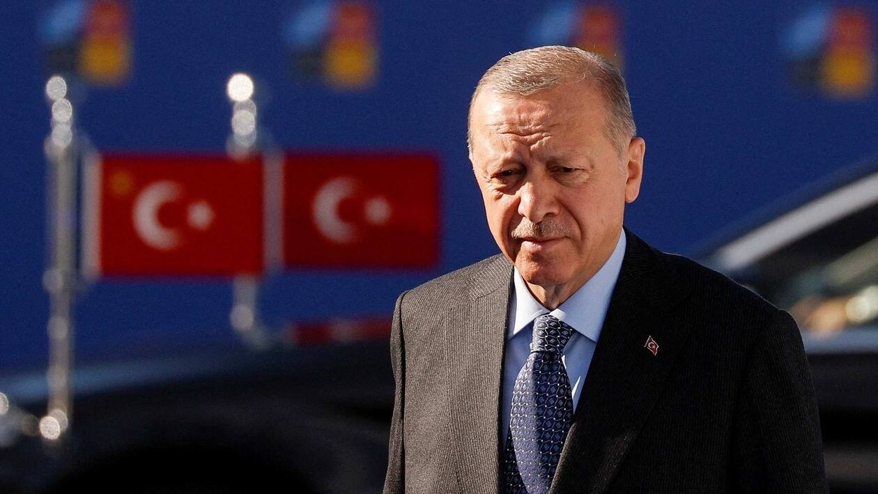 FILE PHOTO: Turkey's President Recep Tayyip Erdogan attends a NATO summit in Madrid, Spain June 30, 2022. REUTERS/Susana Vera/File Photo