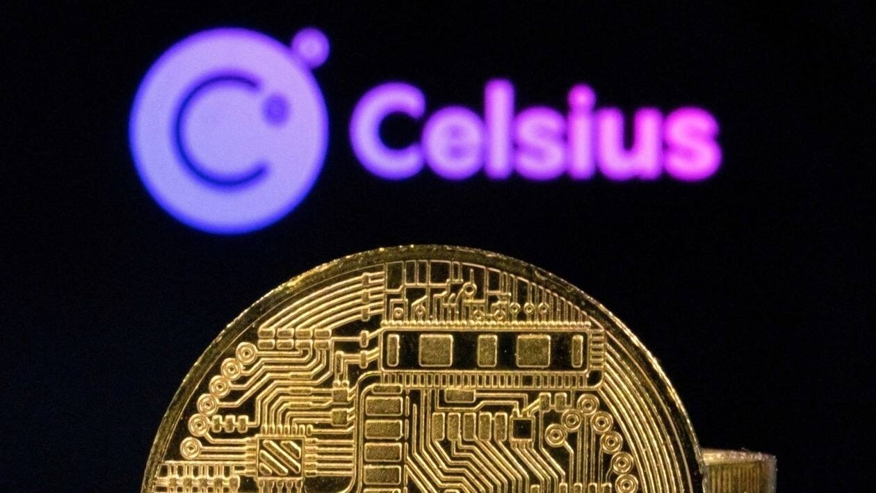 FILE PHOTO: Celsius Network logo and representations of cryptocurrencies are seen in this illustration taken, June 13, 2022. REUTERS/Dado Ruvic/Illustration/File Photo