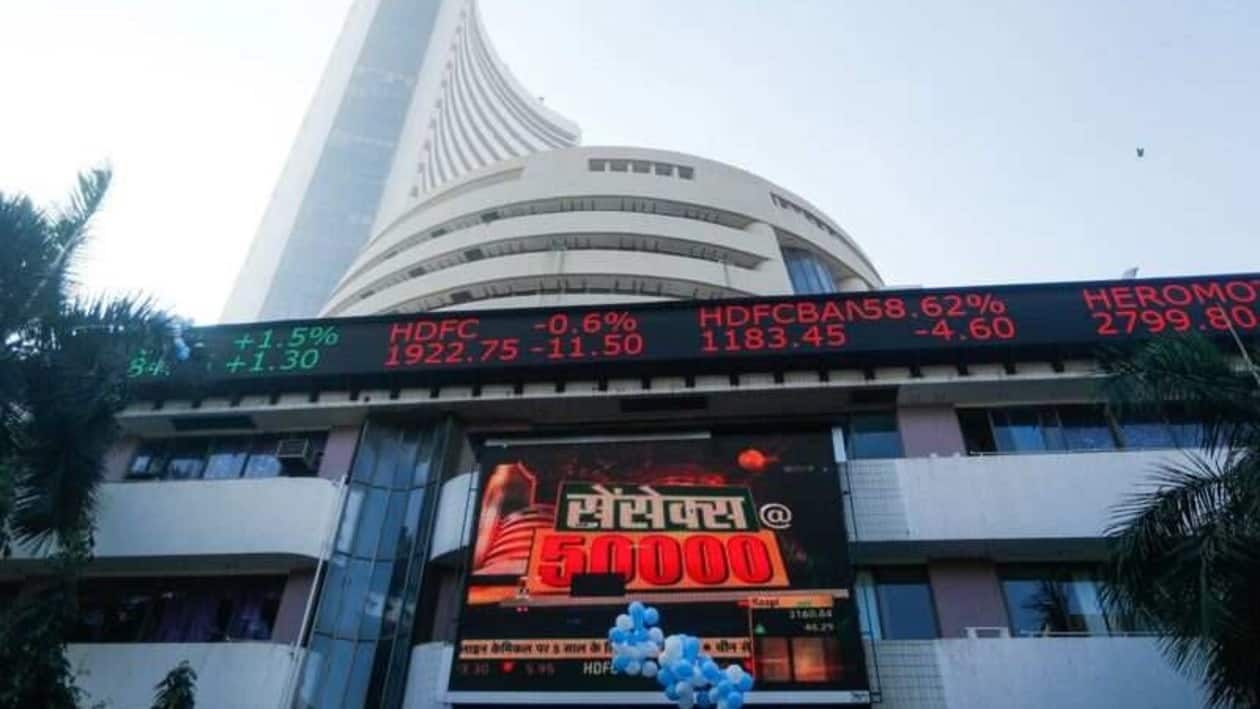 FILE PHOTO: A general view of the Bombay Stock Exchange (BSE), after Sensex surpassed the 50,000 level for the first time, in Mumbai, India, January 21, 2021. REUTERS/Francis Mascarenhas