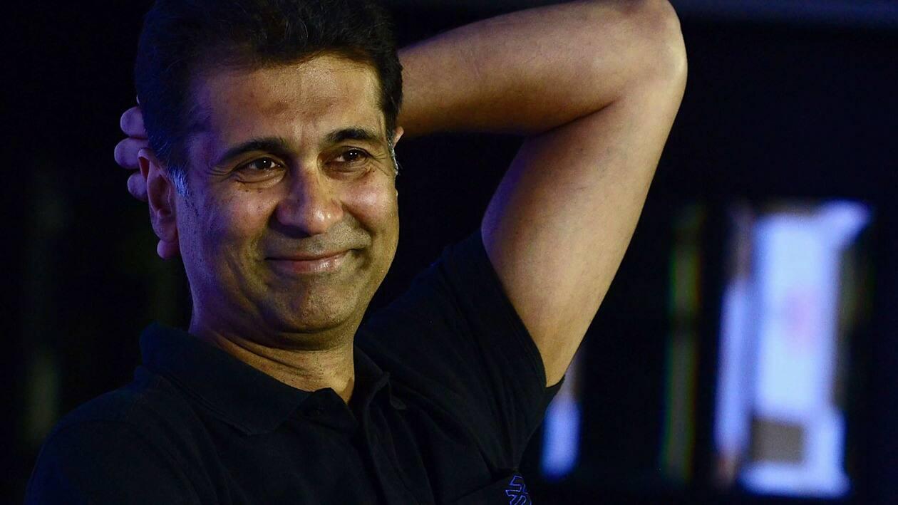 Indian businessman and the managing director of Bajaj Auto, Rajiv Bajaj attends a book reading and introspection session from his book 'Open House' in Mumbai on May 23, 2022. (Photo by Sujit JAISWAL / AFP)