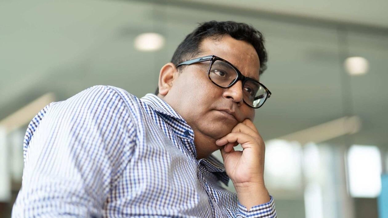 Vijay Shekhar Sharma, founder and chairman of One97 Communications Ltd., operator of PayTM, at PayTM office, in Noida, India, on Friday, July 22, 2022. Sharma promises $1 billion in revenue on path to profit, and to expand in lending to pursue growth. Photographer: Ruhani Kaur/Bloomberg
