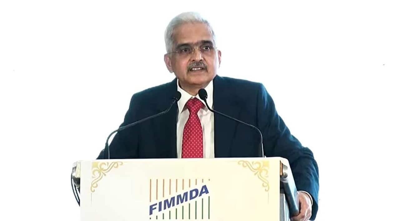 Mumbai, Sept 05 (ANI): RBI Governor Shaktikanta Das addresses at FIMMDA Annual event, in Mumbai on Monday. (ANI Photo)