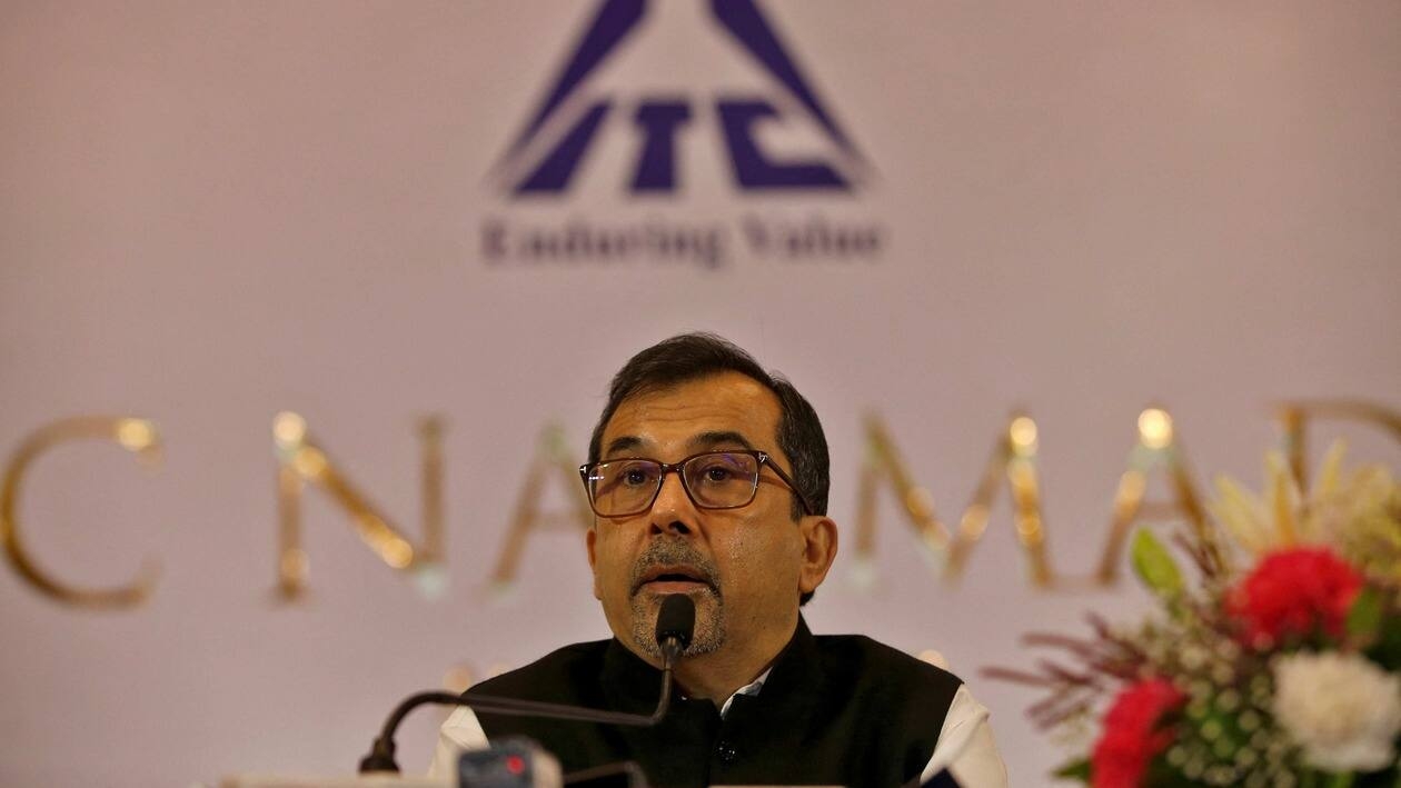 ITC Limited Chairman & Managing Director Sanjiv Puri addresses a news conference in Ahmedabad, India, August 10, 2022. REUTERS/Amit Dave