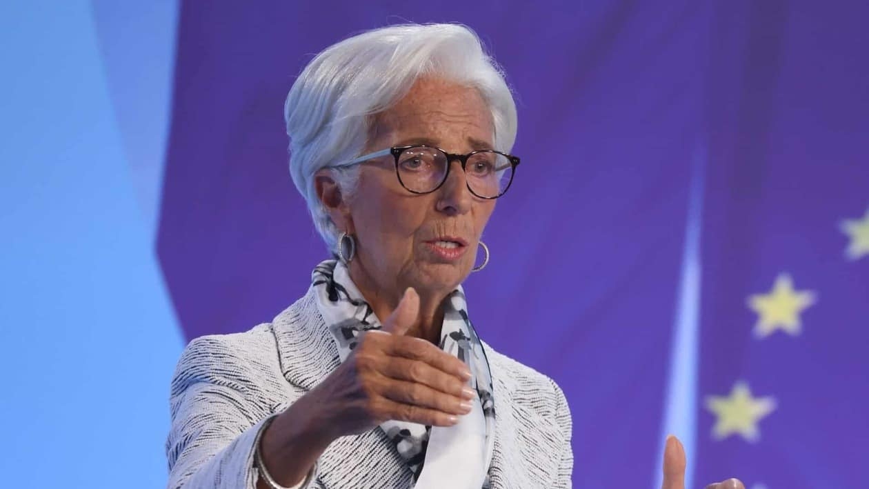 ECB President Christine Lagarde made clear that such big jumps would not be the norm. Photo: Bloomberg