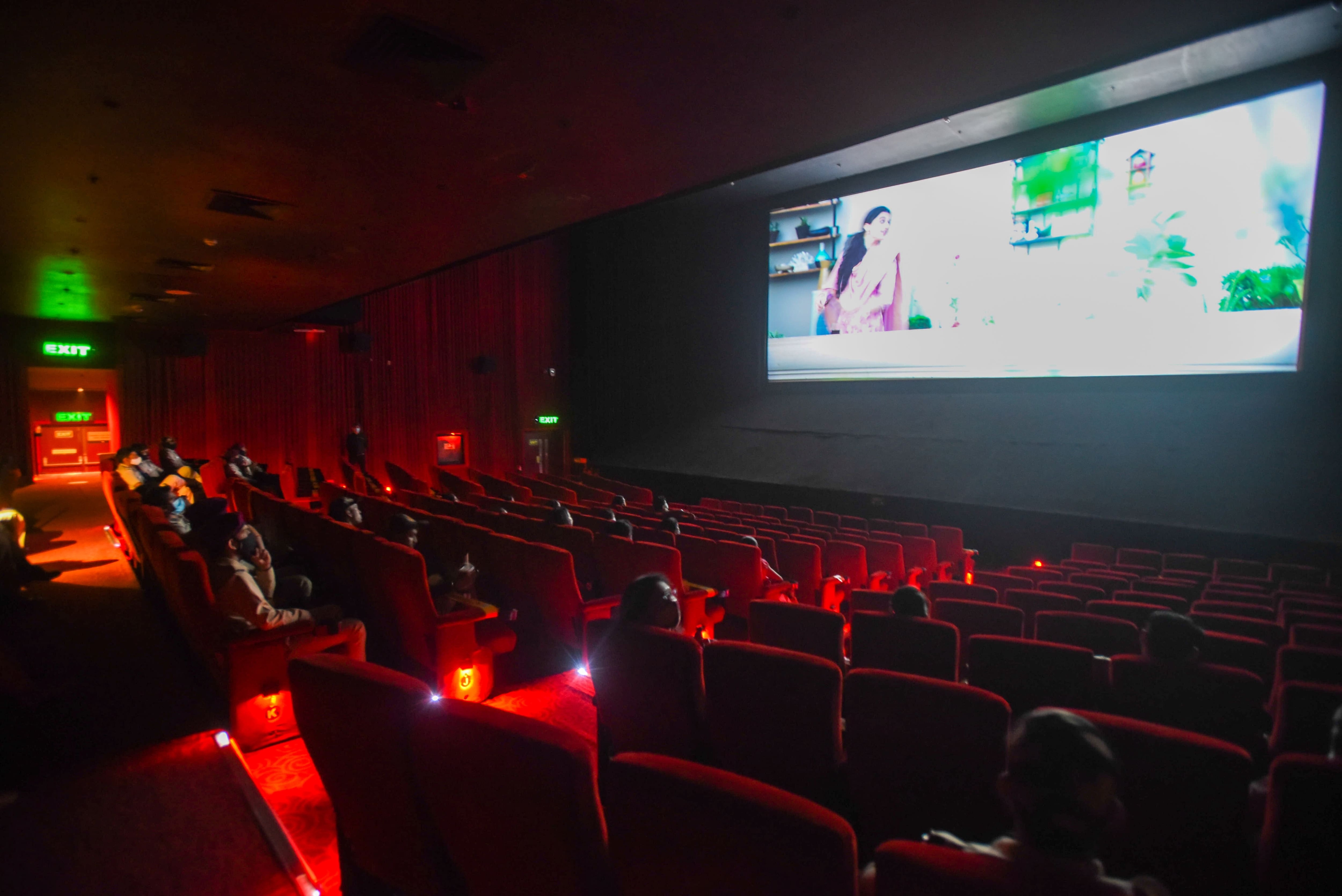 A special screening of a movie at a PVR movie theatre (Photo: Amal KS/HT PHOTO)