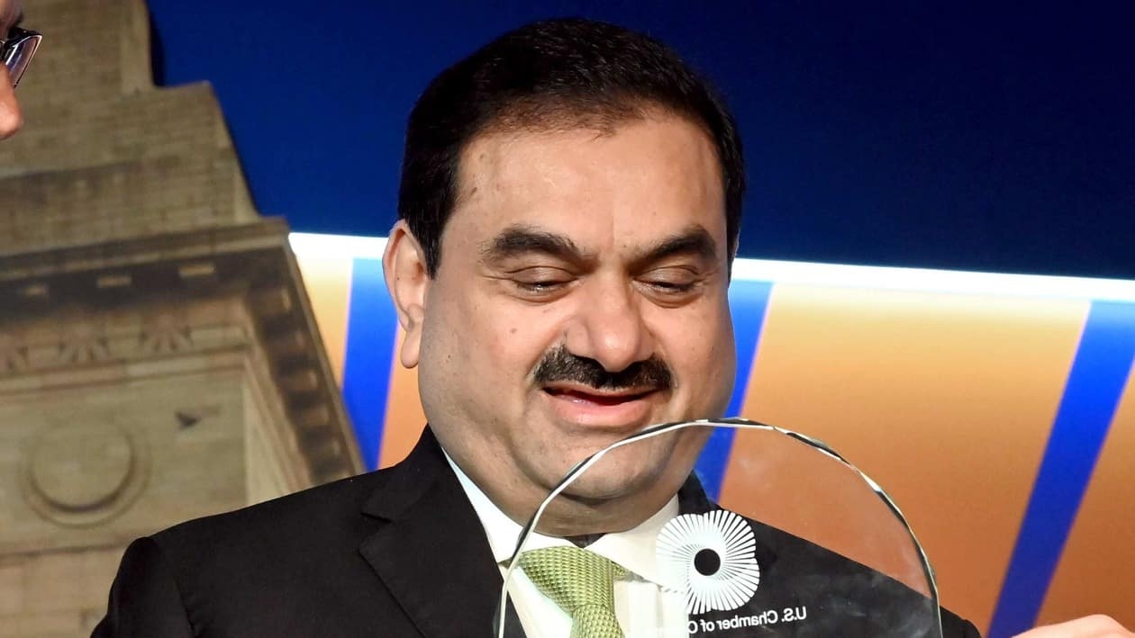 New Delhi, Sept 07 (ANI): Adani Group Chairman Gautam Adani being conferred with 2022 Global Leadership Award at the India Ideas Summit organised by US-India Business Council, in New Delhi on Wednesday. (ANI Photo)
