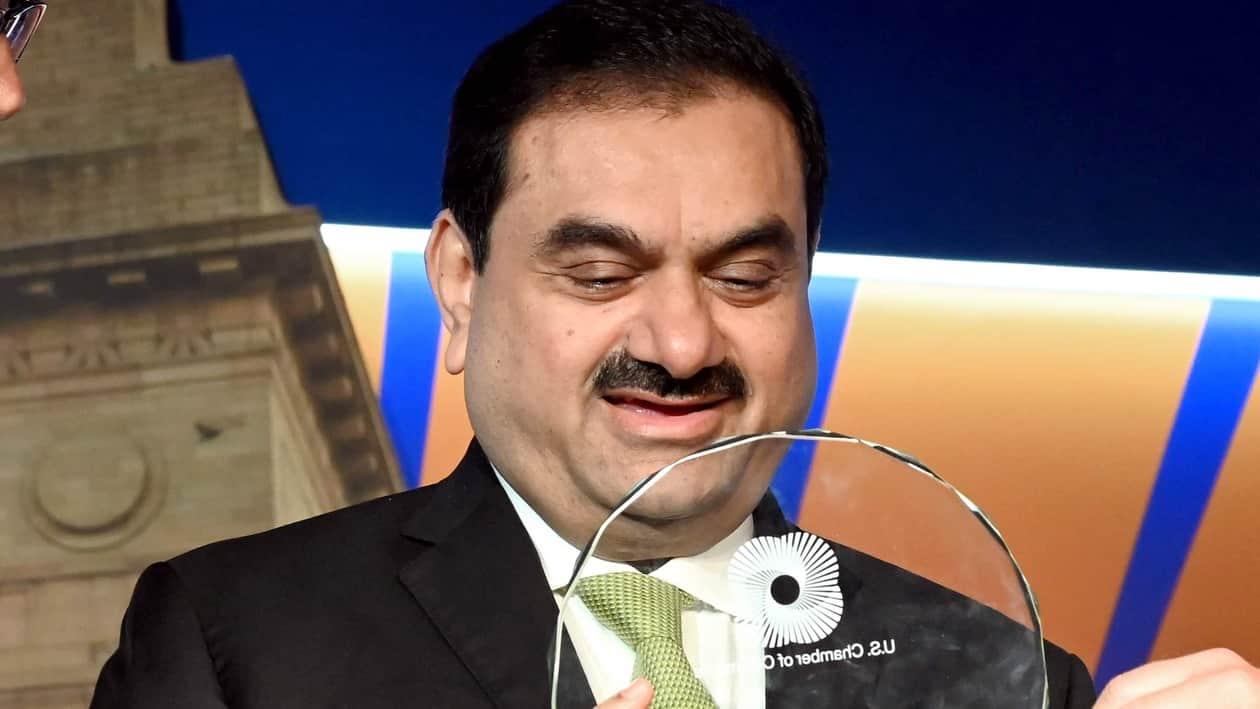 New Delhi, Sept 07 (ANI): Adani Group Chairman Gautam Adani being conferred with 2022 Global Leadership Award at the India Ideas Summit organised by US-India Business Council, in New Delhi on Wednesday. (ANI Photo)
