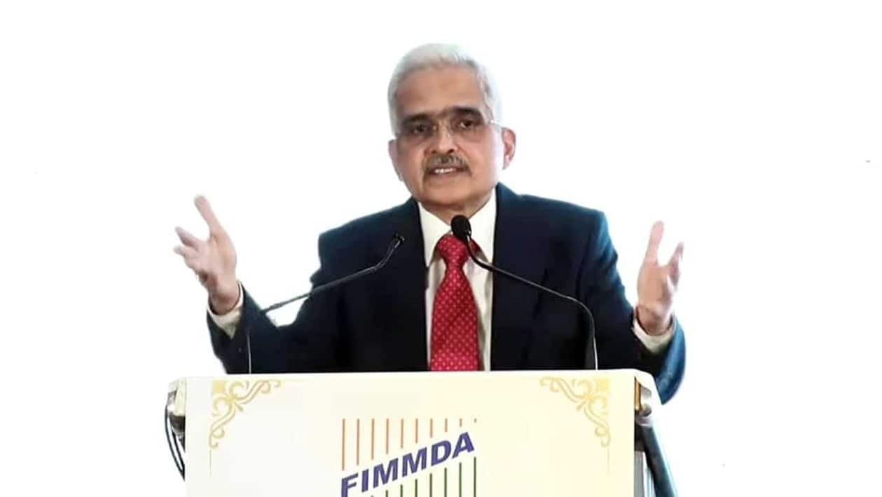 Mumbai, Sept 05 (ANI): RBI Governor Shaktikanta Das addresses at FIMMDA Annual event, in Mumbai on Monday. (ANI Photo)

