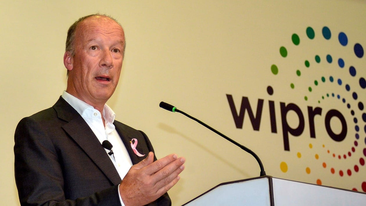 Bengaluru: Thierry Delaporte, CEO and Managing Director Wipro, announces the Wipro Q2 Financial results for the Quarter ending Sept. , during press conference at the company's campus in Bengaluru, Wednesday, Oct. 12, 2022. (PTI Photo)(PTI10_12_2022_000197B)