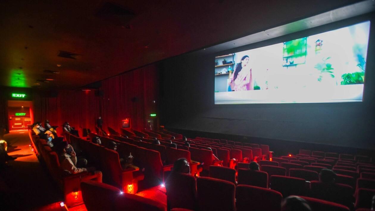 A special screening of a movie at a PVR movie theatre (Photo: Amal KS/HT PHOTO)