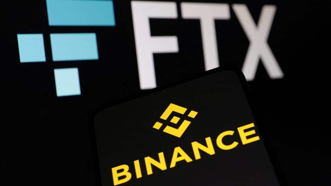  Binance and FTX logos are seen in this illustration taken, November 8, 2022. REUTERS/Dado Ruvic/Illustration