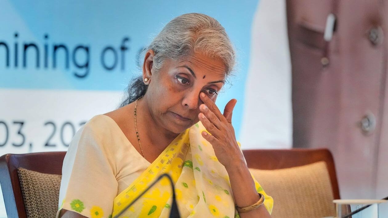 New Delhi: Union Finance Minister Nirmala Sitharaman during the launch of 6th tranche of auction for commercial mining of coal, in New Delhi, Thursday, Nov. 3, 2022. (PTI Photo/Atul Yadav)(PTI11_03_2022_000154B)