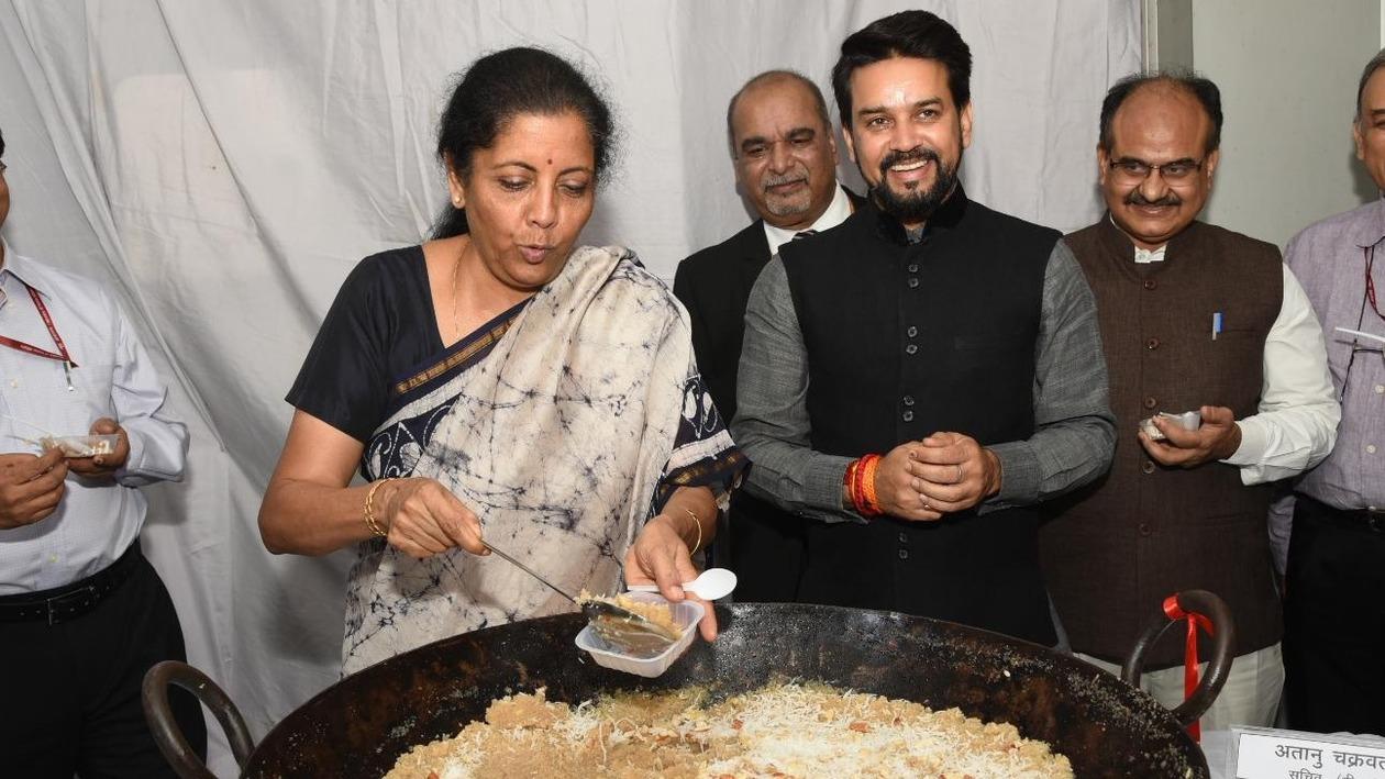 The halwa ceremony is attended by the Union Finance Minister of India and is also attended by the senior finance ministry officials