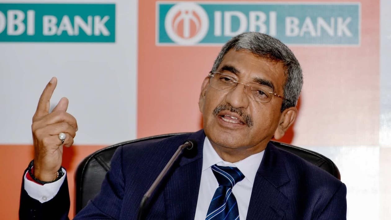 Rakesh Sharma, chief executive officer of IDBI Bank Ltd., during a news conference in Mumbai, India, on Friday, Oct. 21, 2022. India is pushing for a valuation of around 640 billion rupees ($7.7 billion) for state-owned IDBI Bank in what could be the biggest sale of the governments stake in a lender in decades, according to a person familiar with the matter. Photographer: Indranil Aditya/Bloomberg