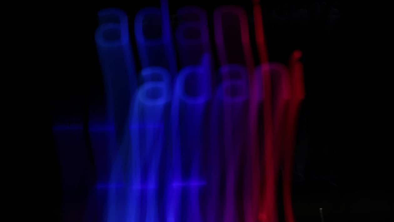 FILE PHOTO: The logo of the Adani Group is seen on a building, in Mumbai, India, January 27, 2023. Picture taken with long exposure. REUTERS/Francis Mascarenhas/File Photo