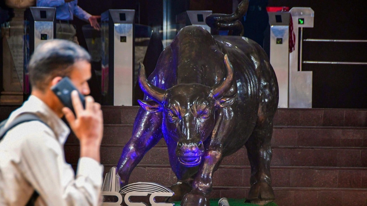 Sensex rose over 950 points in intraday trade on February 3.