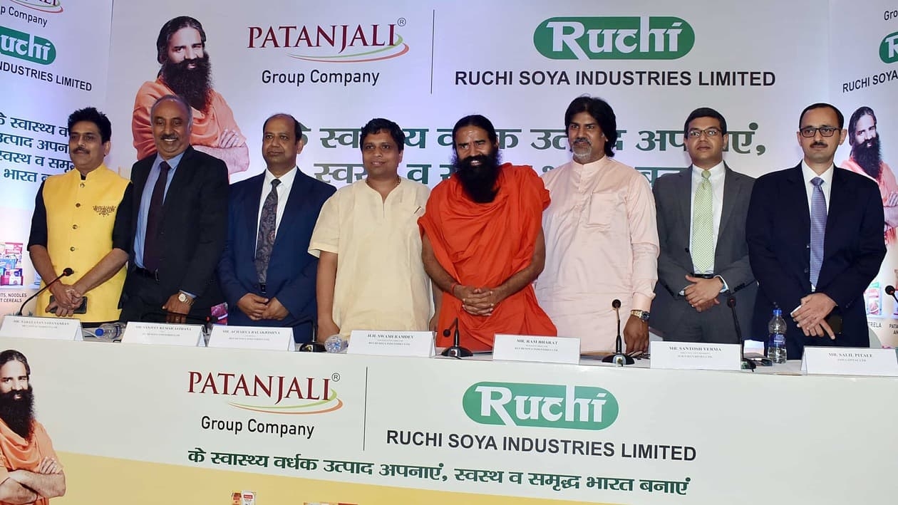 Baba Ramdev led Patanjali Ayurveda, an Indian consumer goods company, acquired Ruchi Soya Industries in 2019 and renamed as Patanjali Foods.