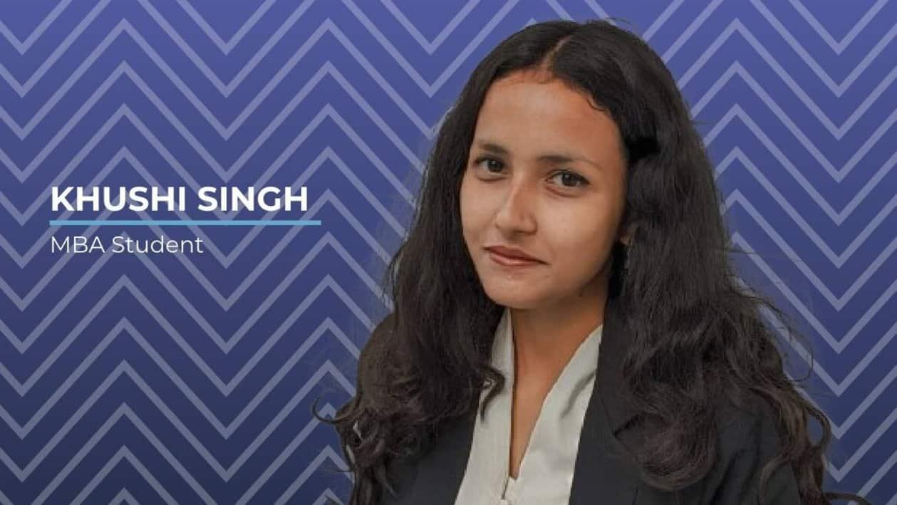 Khushi Singh, a final year student of the Indian Institute of Management, Ahmedabad