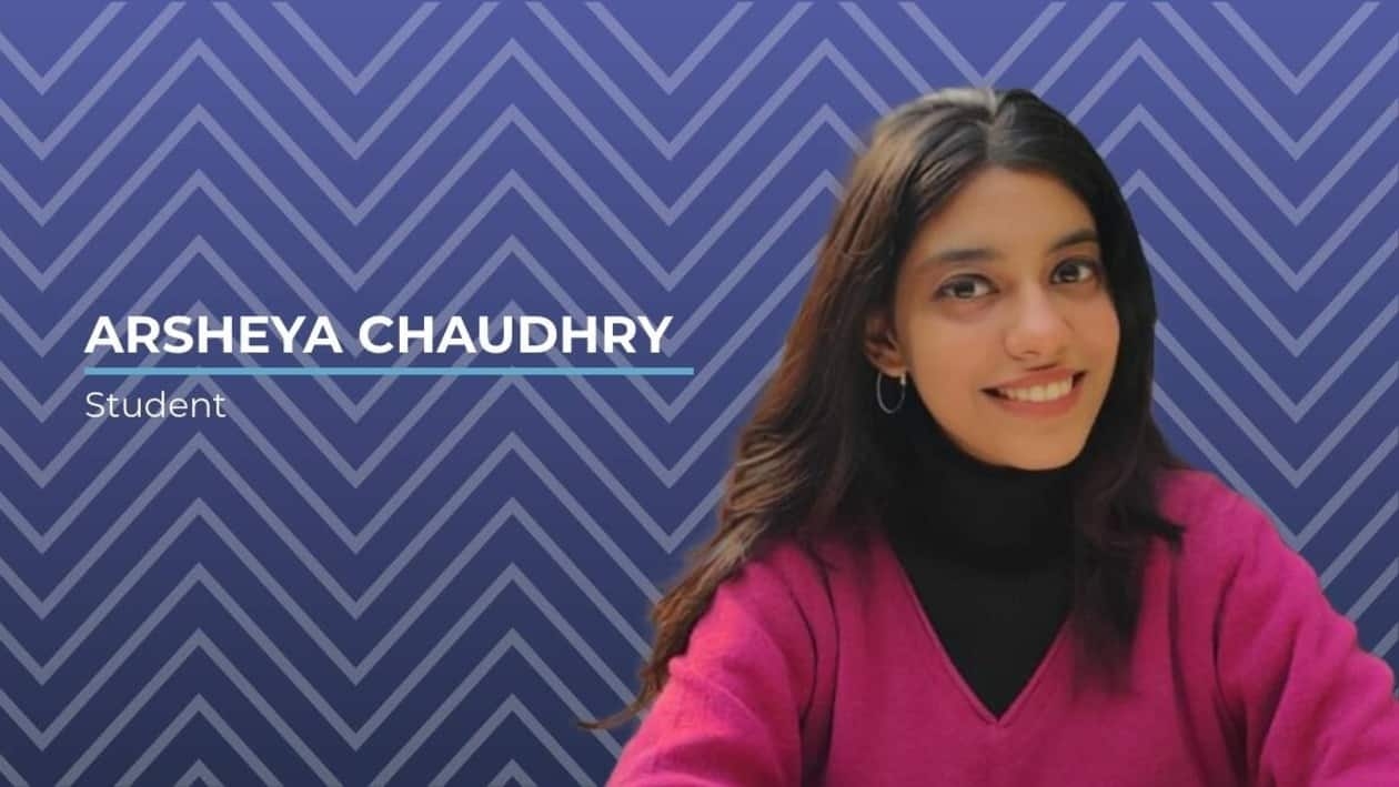 Saving money makes me feel financially secure, says law student Arsheya Chaudhry.