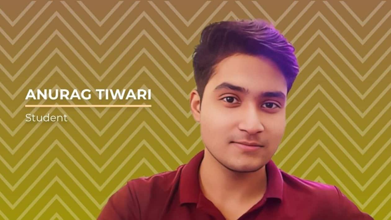 Anurag Tiwari, student of Kirori Mal College, University of Delhi
