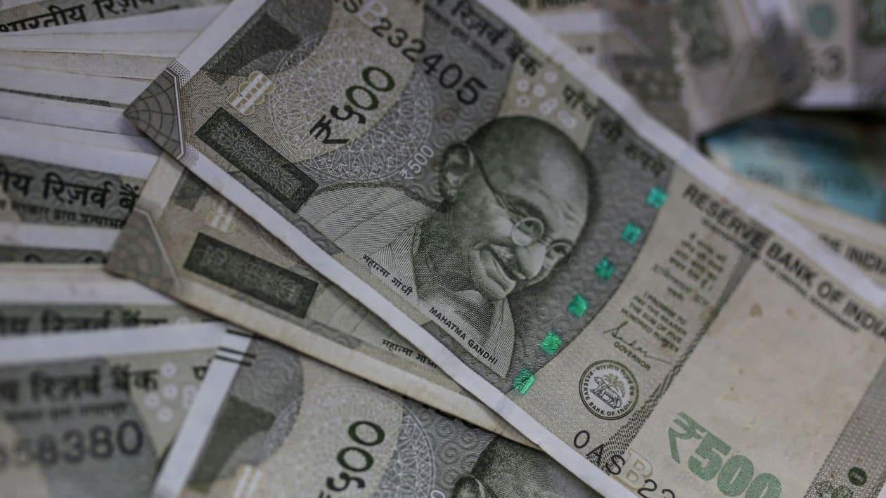 Forex traders said the rupee is trading lower on strong dollar and foreign fund outflows over the past few days.